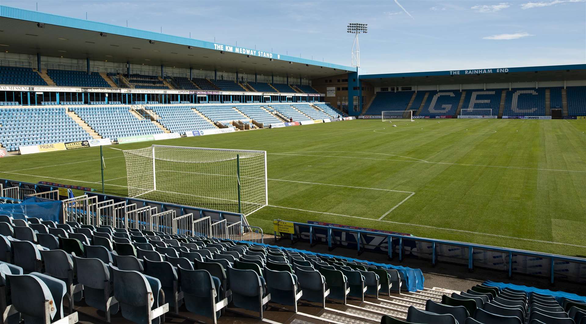 The match was the first to be played on Gillingham's newly-laid hybrid pitch Picture: Ady Kerry