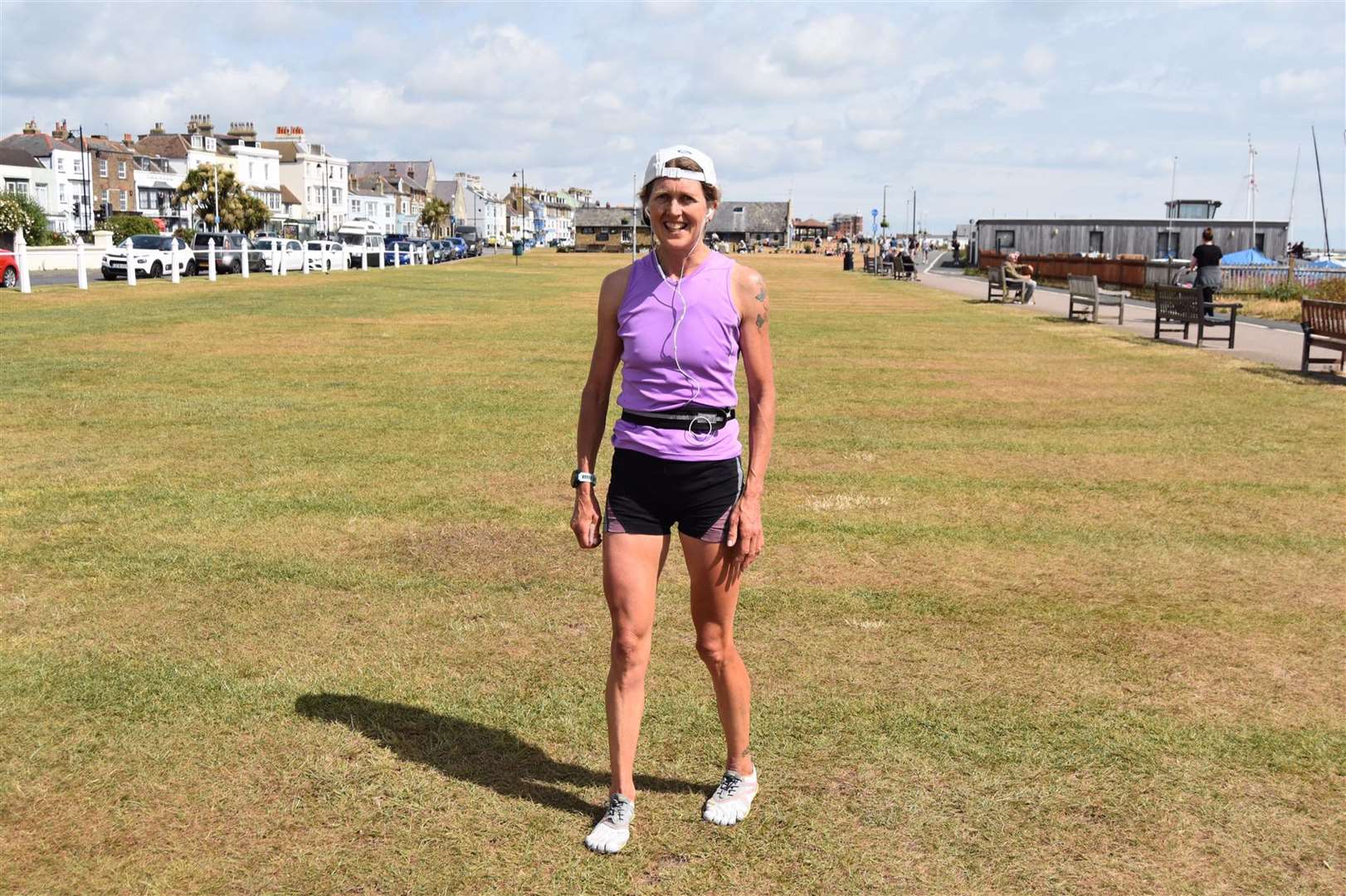 Jill Cliff was the winning female at the the Deal Tri virtual relay (36248024)