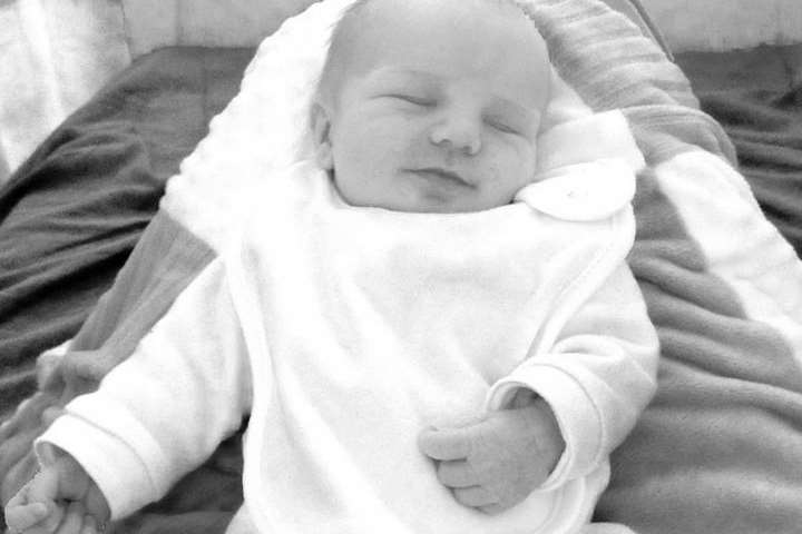 Baby Thomas Aldridge at home in Dover. Picture: SWNS.com