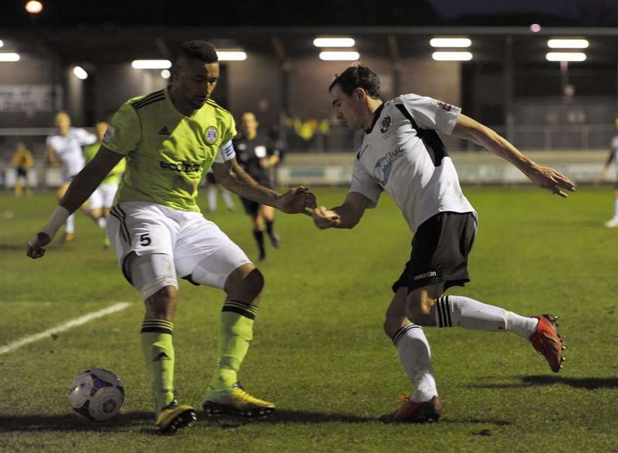 Action from Dartford v Forest Green in the FA Trophy Picture: Andy Payton