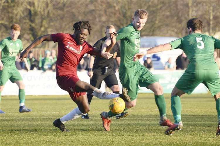 Bola Dawodu during his time at Canterbury. Picture: Paul Amos