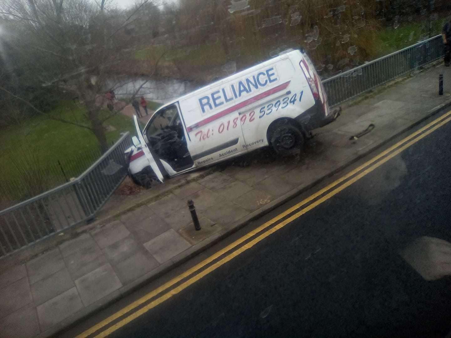 The accident happened on Rheims Way, Canterbury. Picture: Jack Palmer. (6359801)