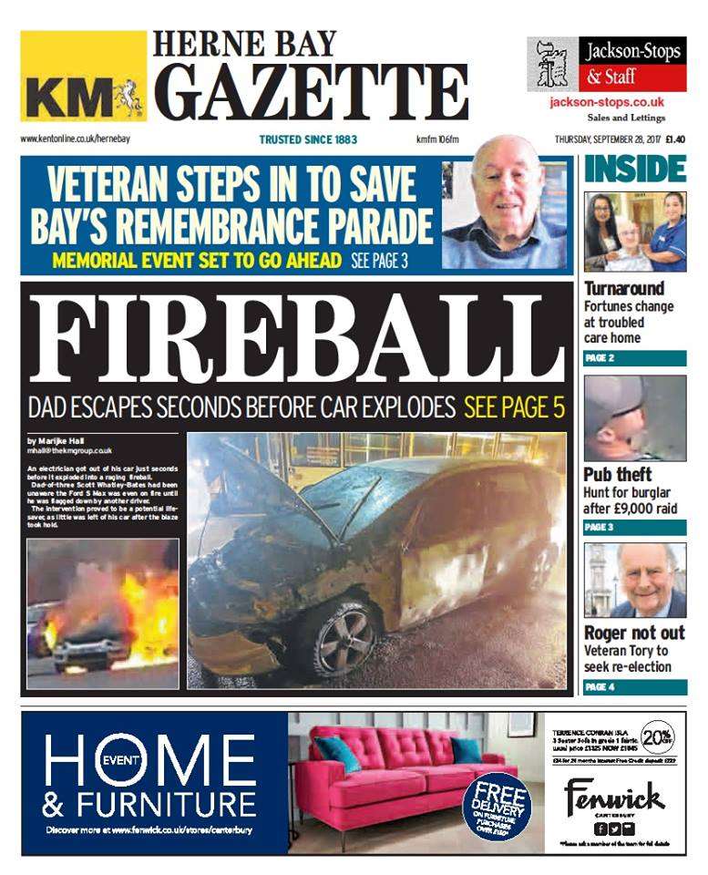 The Herne Bay Gazette is published every Thursday