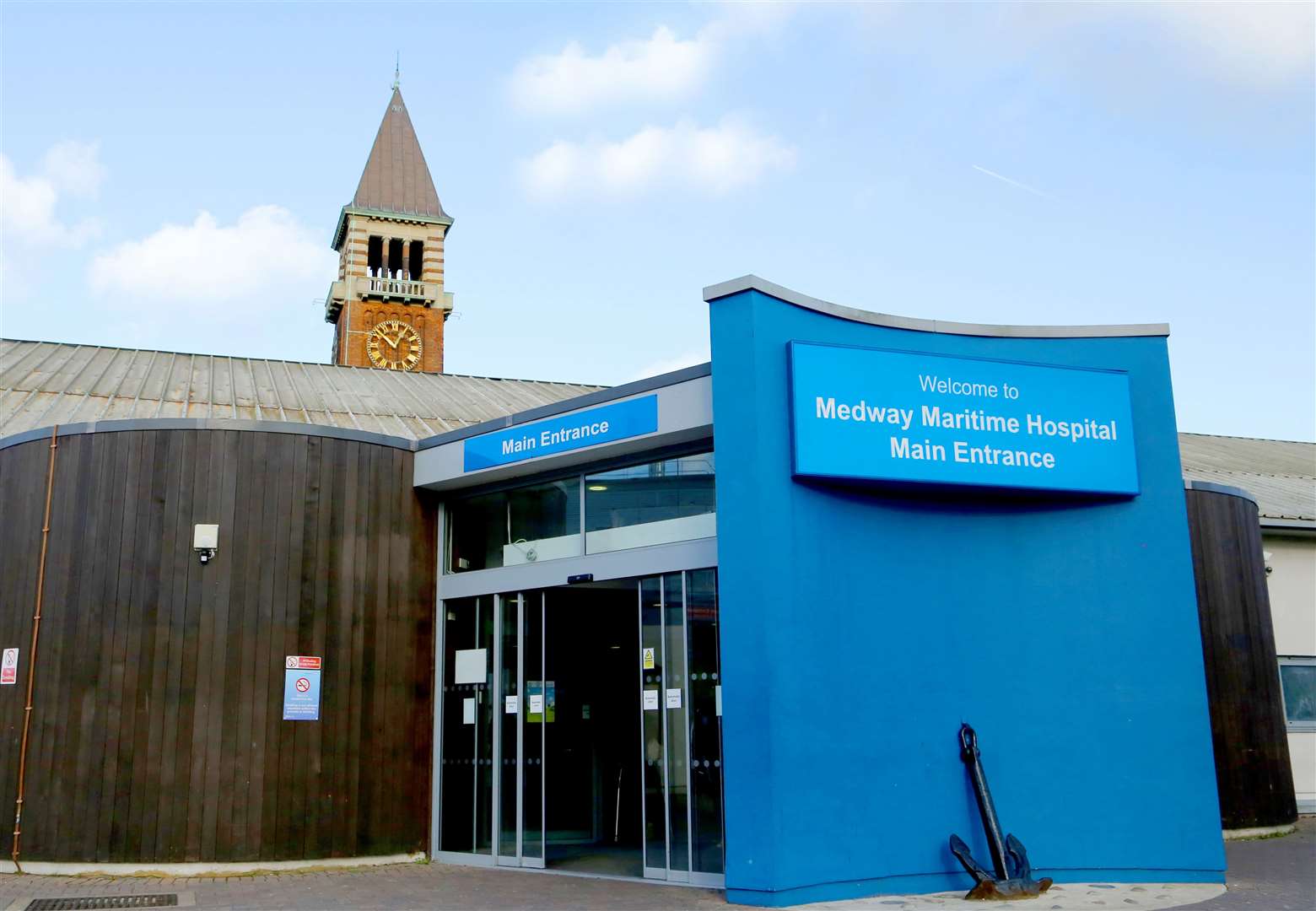 A woman suffered injuries in an incident at Medway Maritime Hospital
