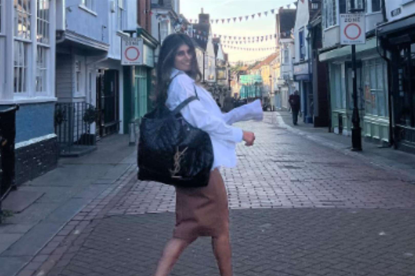The world famous actress ventured into the centre of Faversham. Picture: Mia Khalifa/Instagram