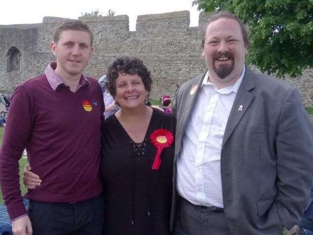 Deputy leader of Medway Council Cllr Teresa Murray (middle) has joined the fight
