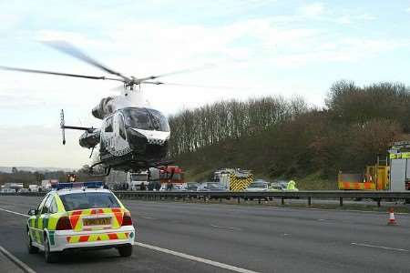 The Kent Air Ambulance in action