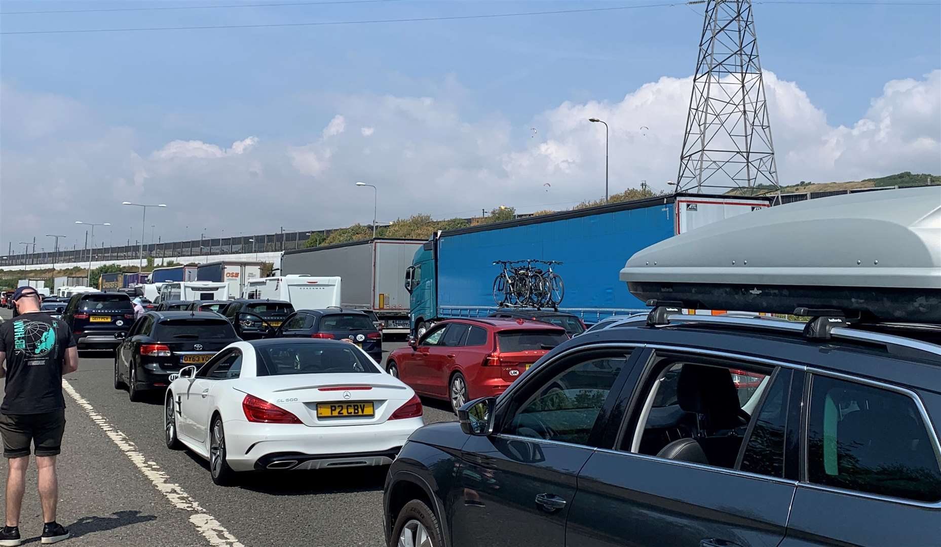 Paul Stafford was among those stuck on the approaches to the Channel Tunnel in July 2022. Picture: Paul Stafford