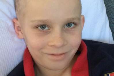 Josh Wilkinson, 11, is being treated for cancer