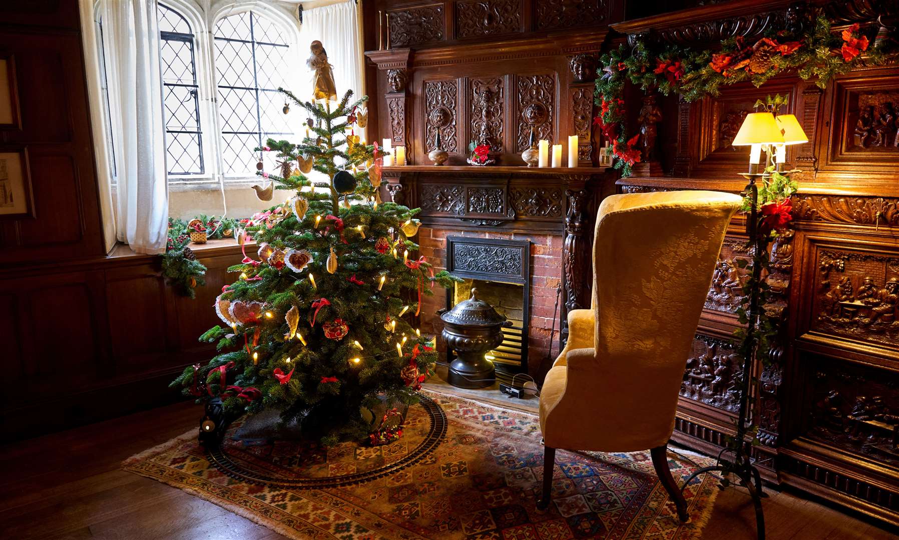There will be lots of traditional decorations inside the Tudor rooms at Ightham Mote. Picture: National Trust Images / Arnhel de Serra