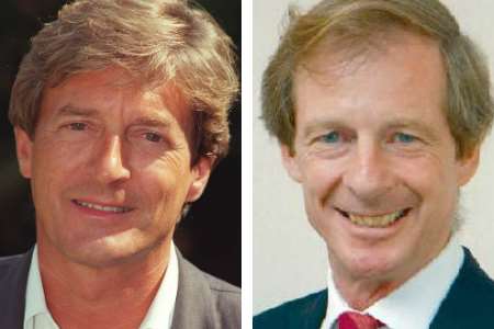 Actor Nigel Havers and councillor Guy Nicholson