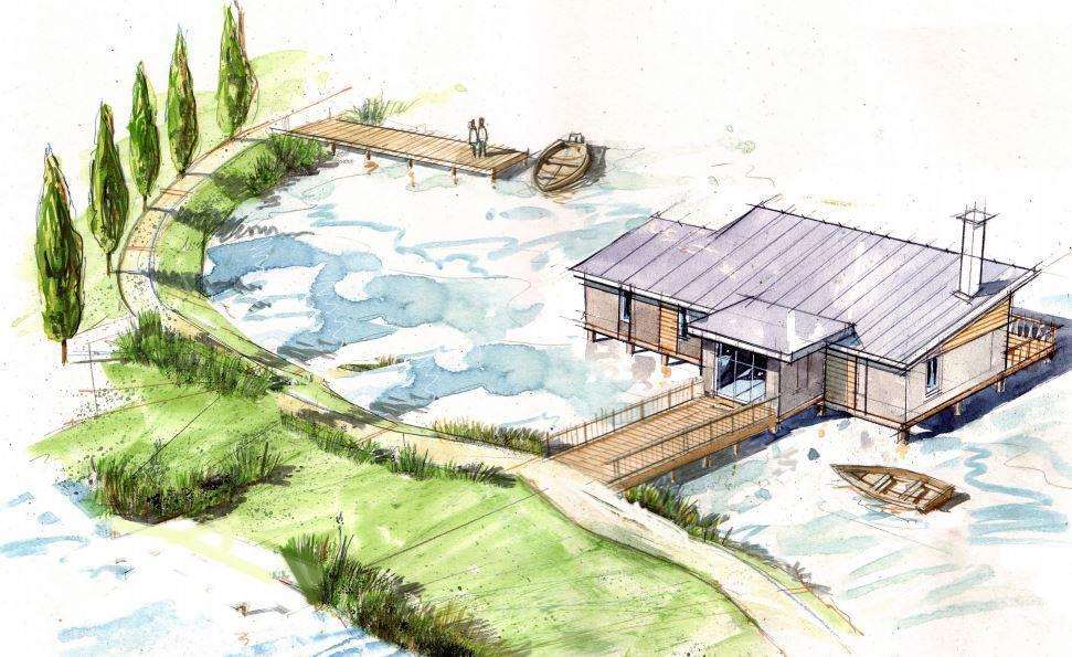 The proposed eco holiday park at Little Densole Farm