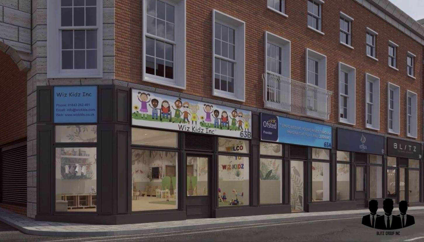 A CGI of how the nursery could look at Queen Street, Ramsgate. Picture: Design Studio 80