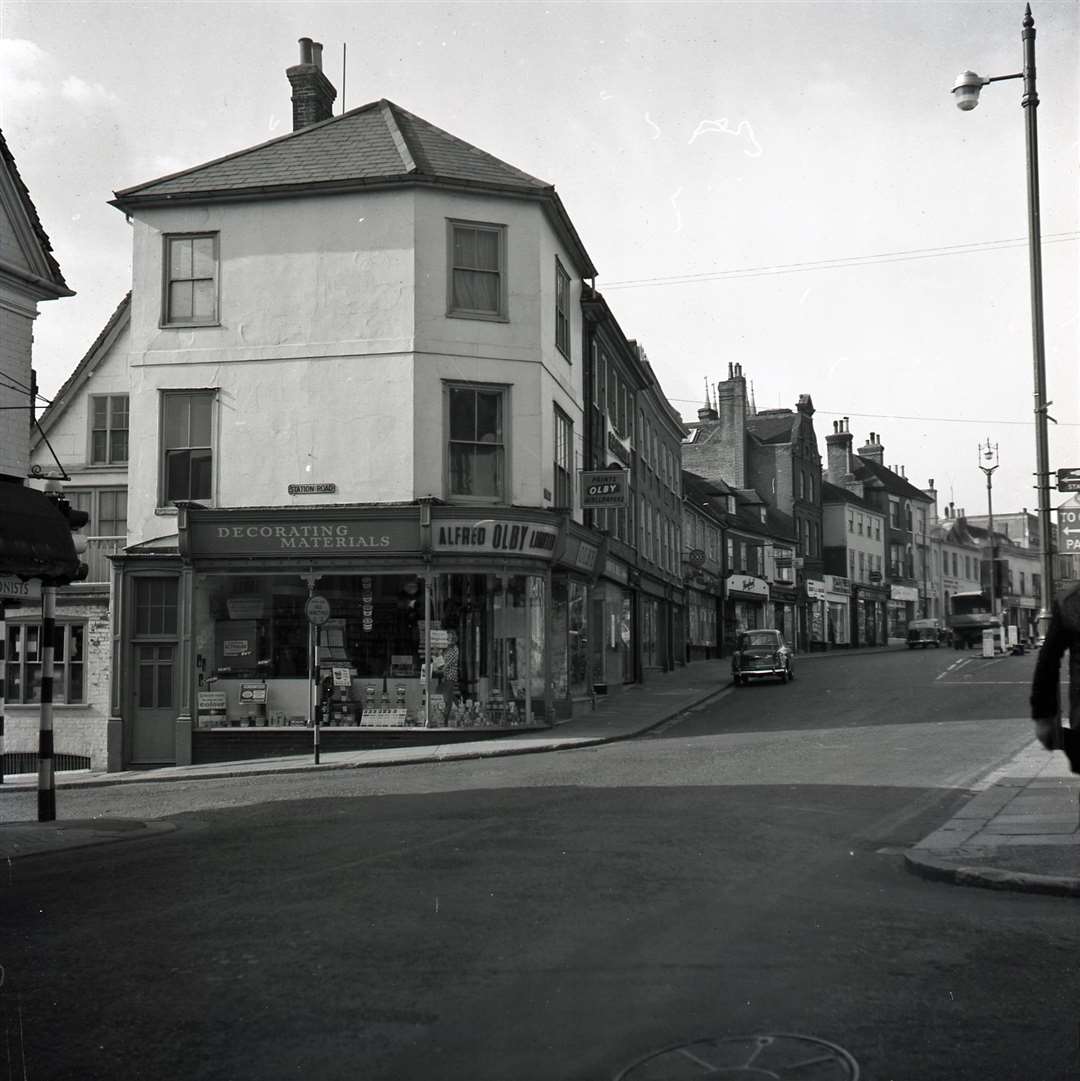 East Hill junction with Station Road and High Street, 1962. Prior to a post-wardisease of heartless planning, this view shows the bottom of the High Street where it meets Station Road and a stream of independent traders dominating the street scene of the early sixties, You would have been hard pushed to find a vacant shop. Picture: Steve Salter