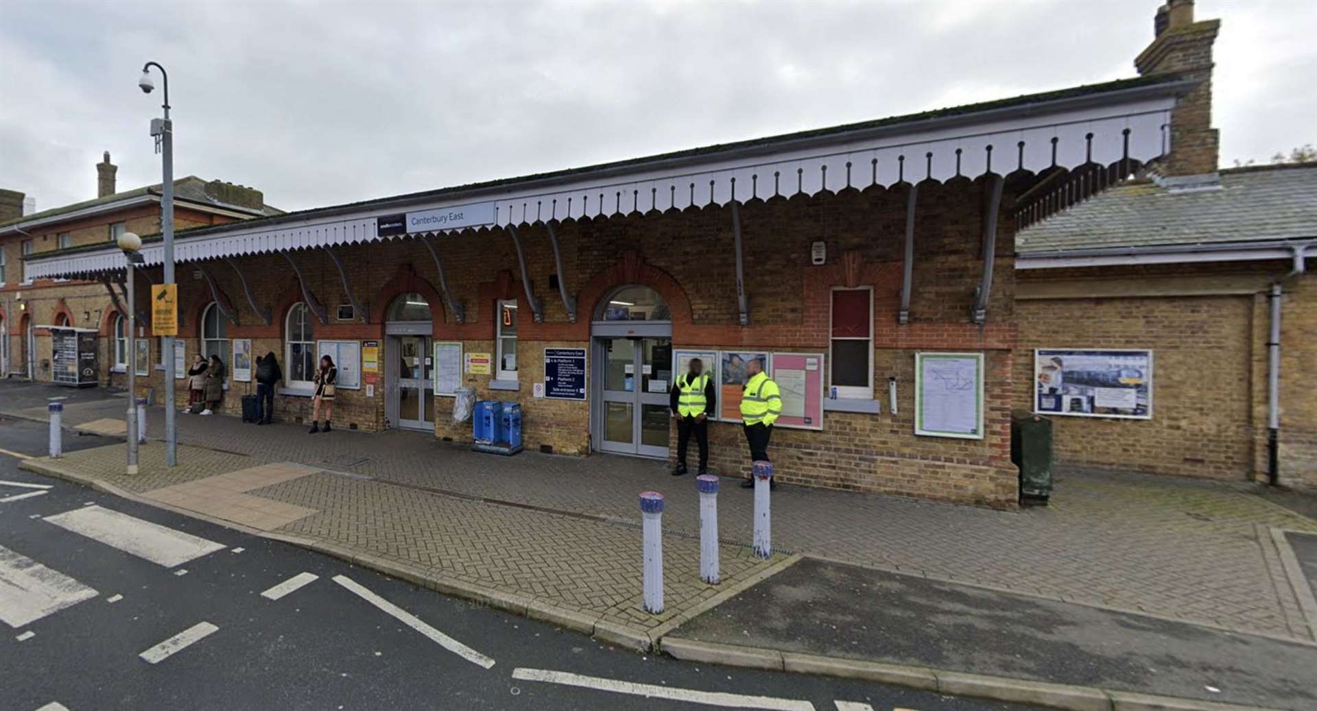 The incident happened at Canterbury East Station. Picture: Google