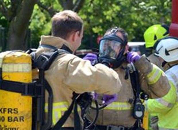 Fire crews needed breathing gear to tackle some of the blazes. Stock picture