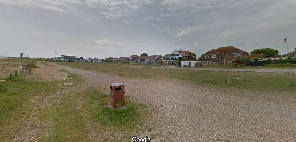 The homes would been built near the shingle. Picture: Google