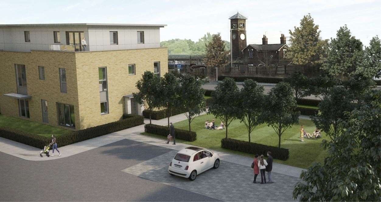 The Klondyke Works project will see 93 apartments built within spitting distance of the Newtown rail works