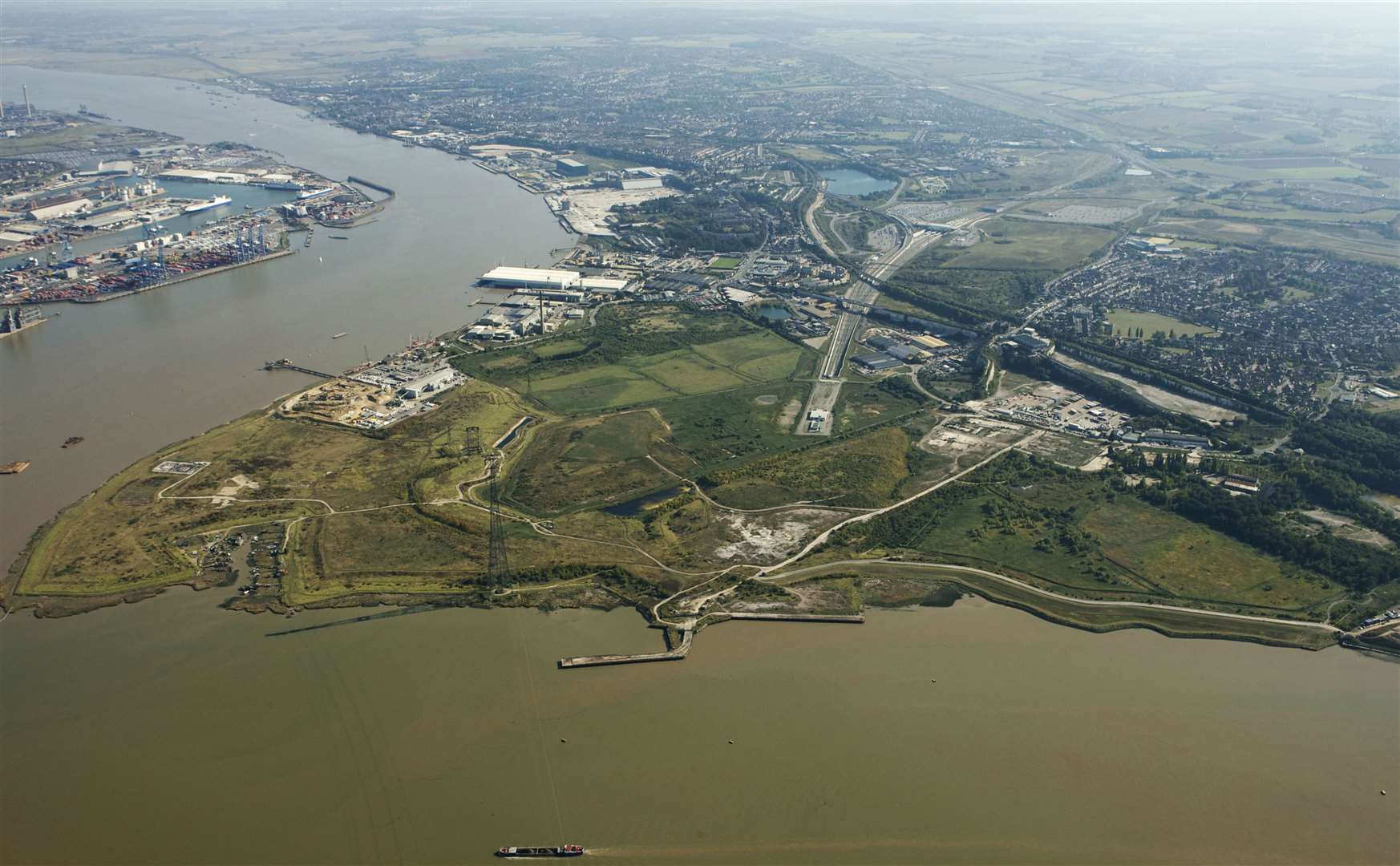 Cllr Danny Nicklen called for Ebbsfleet Garden city and the land home to the potential London Resort theme park, pictured here, to be factored into the new air quality plans. Picture: EDF Energy