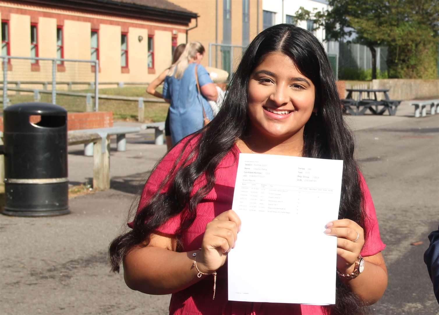 The John Wallis Academy's Claudia Balraj achieved a great set of GCSE results