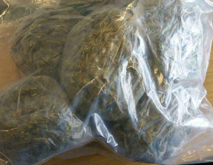 Bags of cannabis were also found in Durbin's home. Picture: Kent Police
