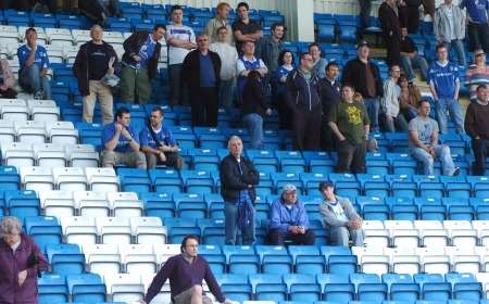 Gillingham fans at Swindon in 2008