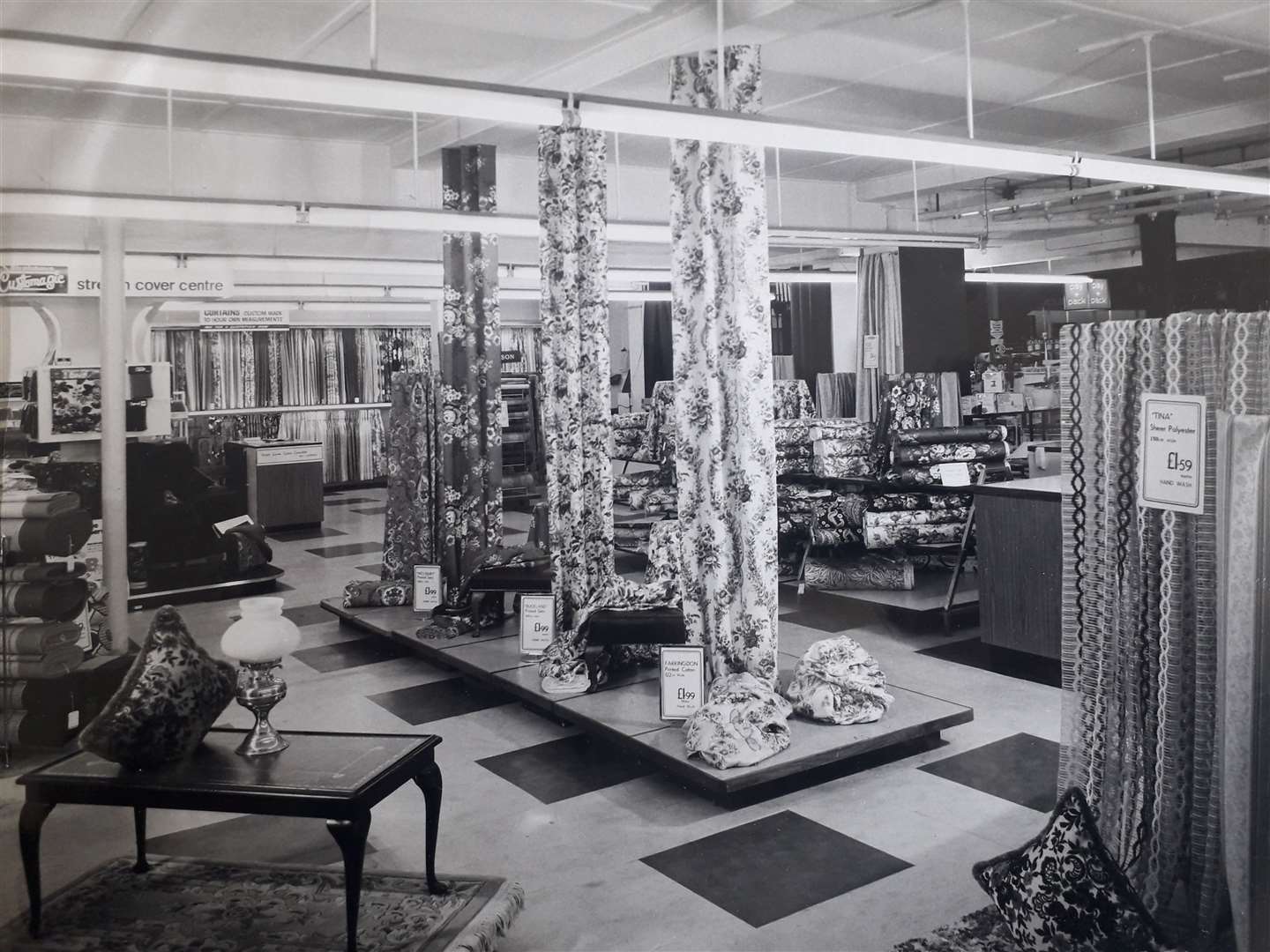 How the store's interior once looked