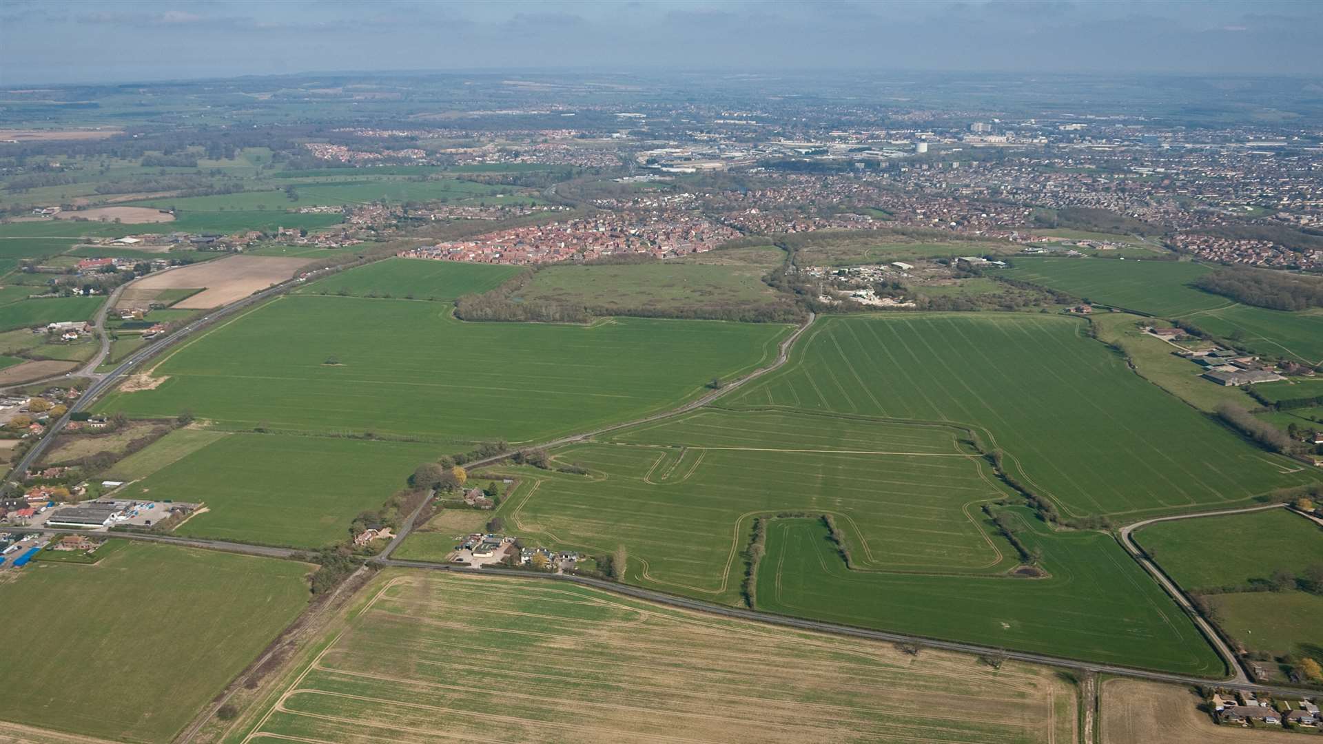 Aerial view of Chilmington Green area as it looks now. Picture: Countrywide Photographic