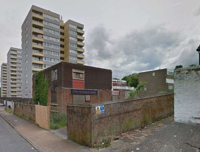 The derelict plot of the Chatham Chest pub, pictured back in 2014 before its demolition. Photo: Google