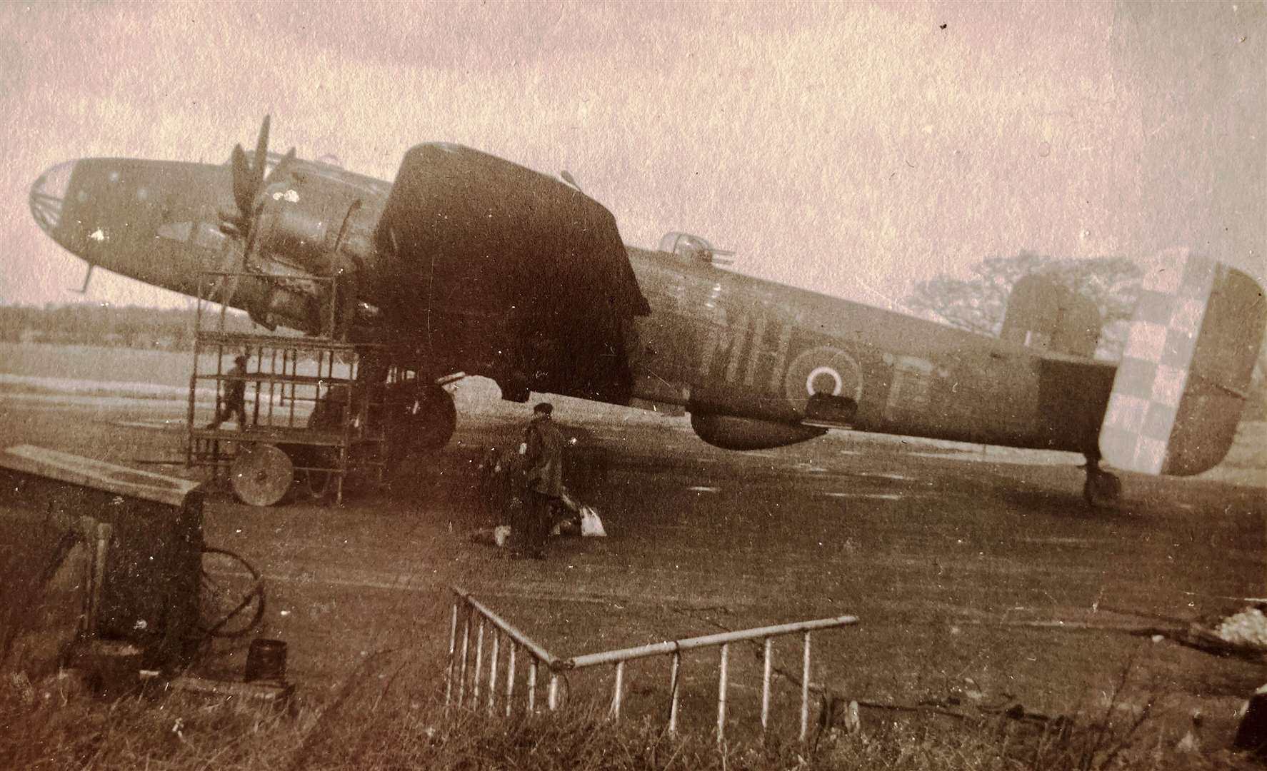 The Halifax bomber George flew