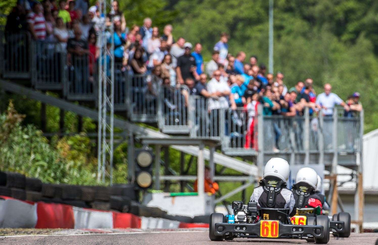 A new grandstand was installed as part of a £150,000 upgrade before Super One karting returned in May 2014. Sisley says he may have introduced glamping or an assault course to the neighbouring woods if he was still in charge of the circuit. Picture: Paul Babington