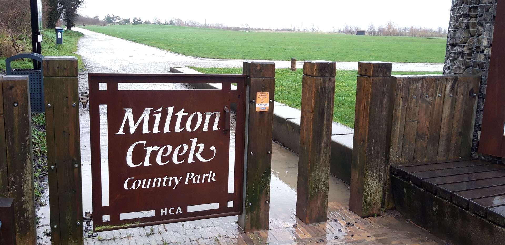 Entrance to Milton Creek Country Park, near Sittingbourne. Picture: Ken Mears