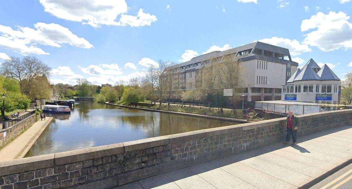 Crown Courts building next to River Medway. Picture: Google Street View (59832157)