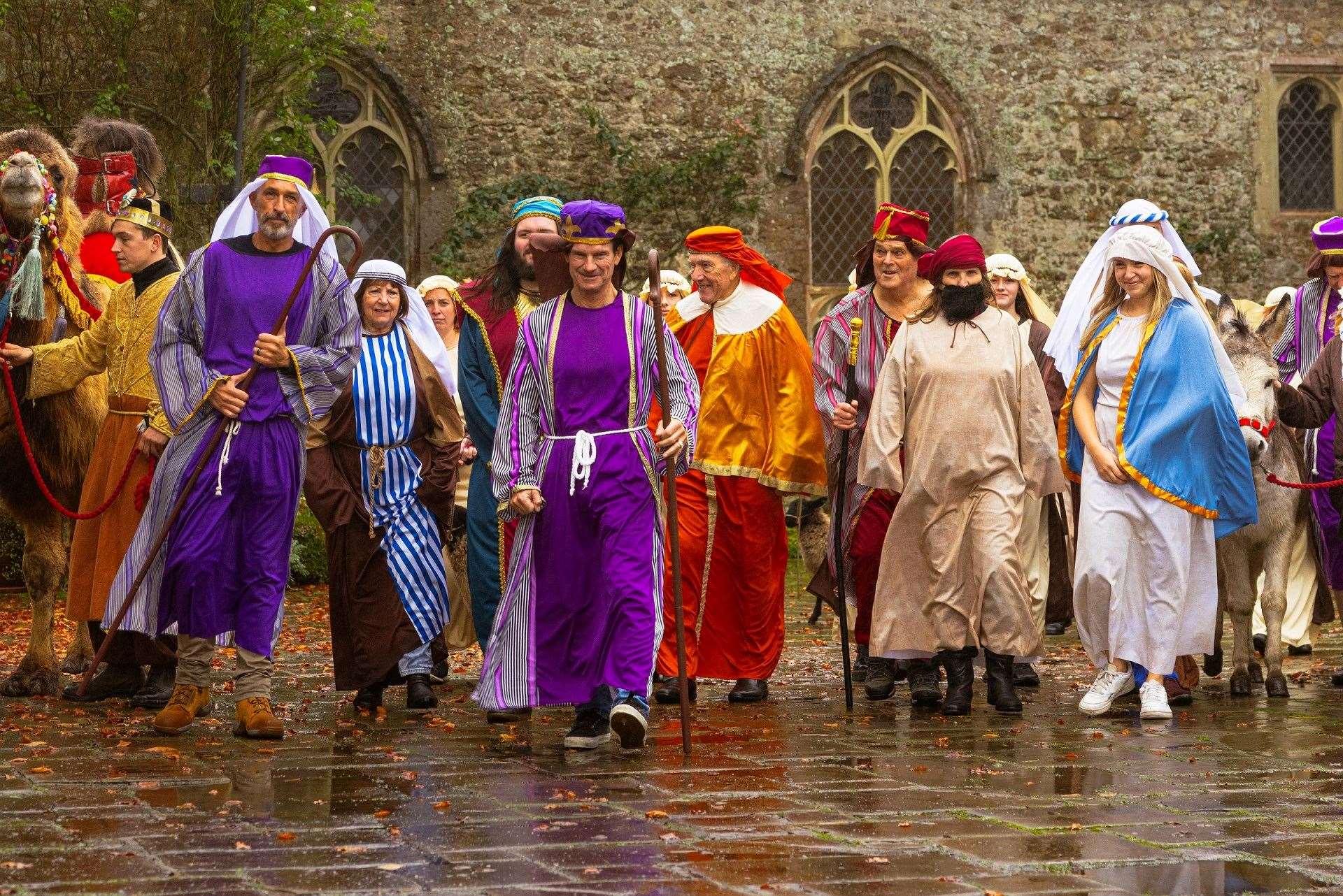 Actors portraying Mary and Joseph, wise men and shepherds will also take part in the procession. Picture: Barret Kaplan