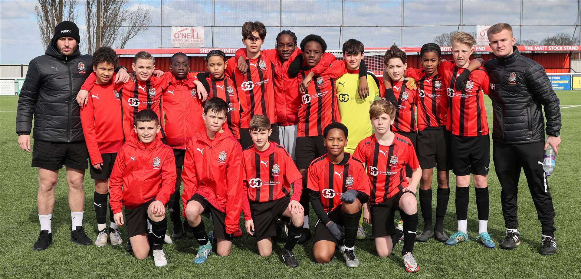 Unique Football Academy - beaten in the Kent Merit Under-13 Boys Cup Final. Picture: PSP Images