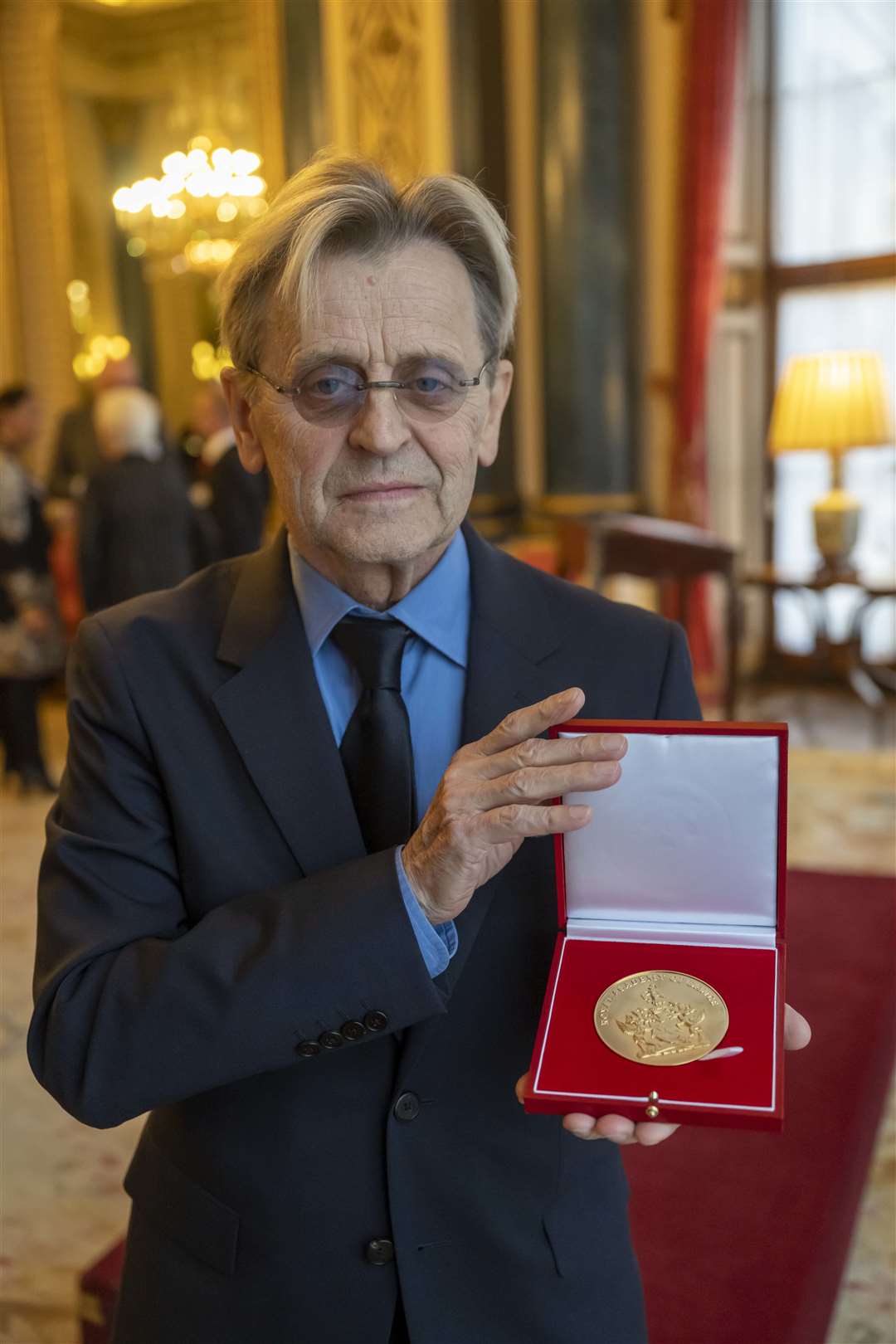 Mikhail Baryshnikov with the Royal Academy of Dance’s highest honour, the Queen Elizabeth II Coronation Award, in recognition of his contribution to ballet and the wider world of dance (Paul Grover/Daily Telegraph/PA)
