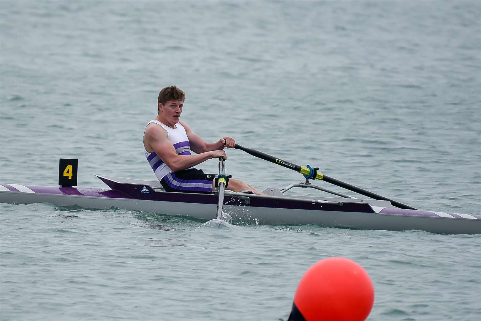 Will Dennis from Deal Rowing Club on the water last season Picture: Alan Langley