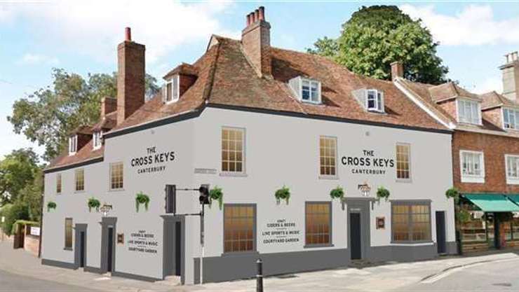 How the Cross Keys pub in Canterbury could look after refurbishment