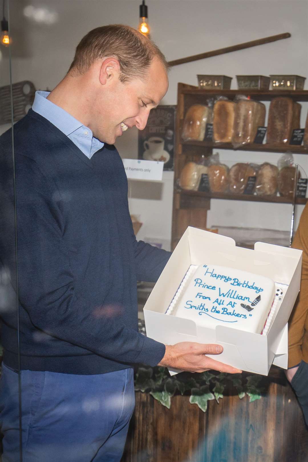 The duke was given a cake ahead of his 38th birthday on Sunday (Aaron Chown/PA)