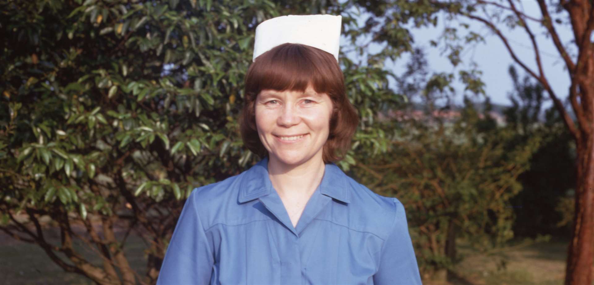 Brenda pictured as a nurse in Ecuador in 1974