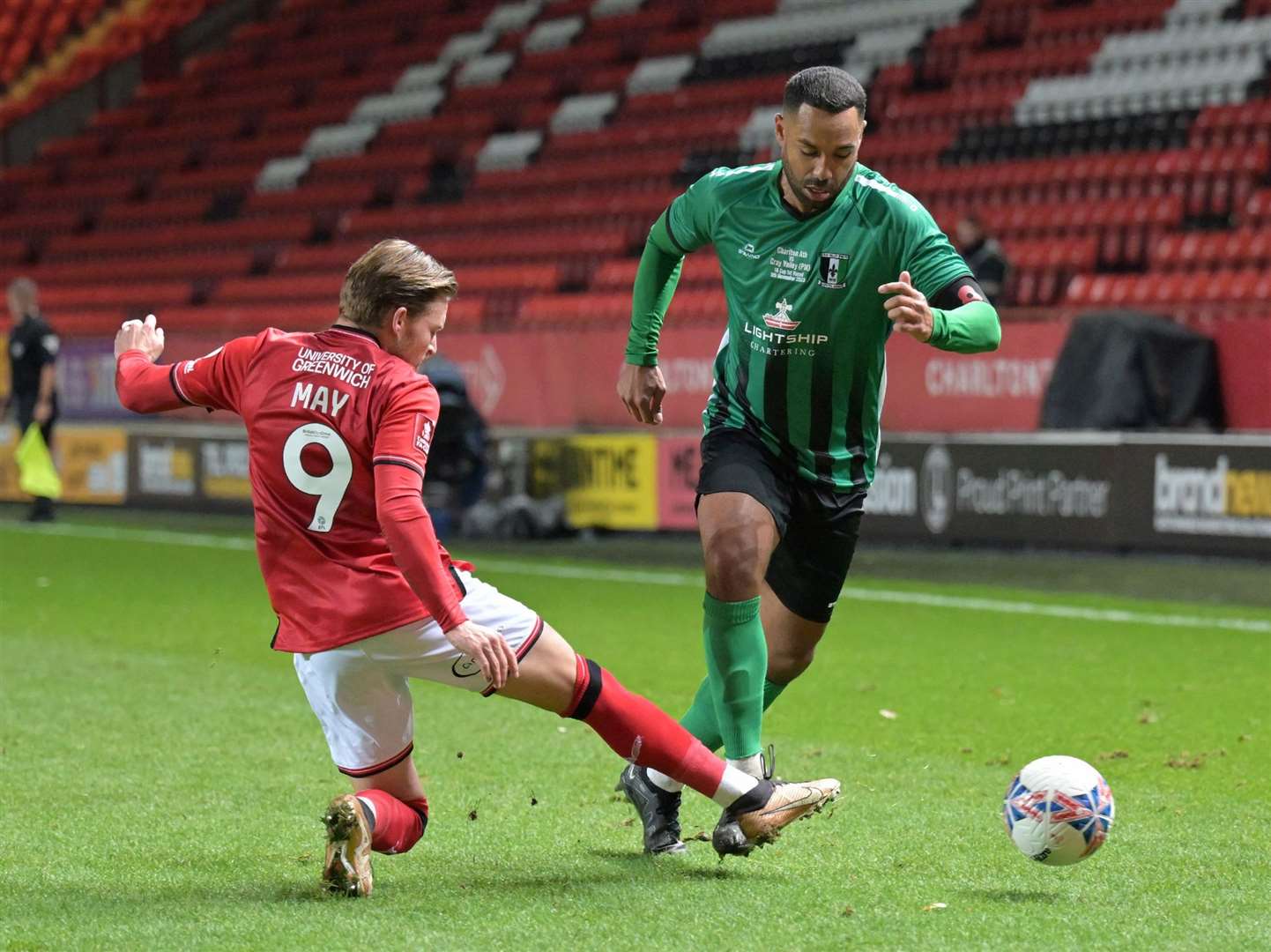 Cray Valley and Charlton Athletic will do it all again after a 1-1 draw at the Valley. Picture: Keith Gillard