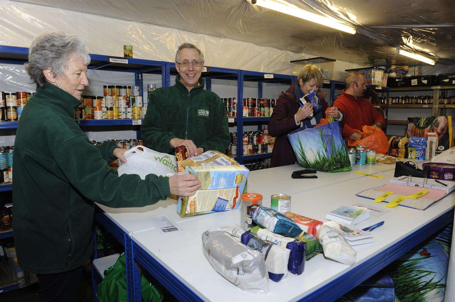 Foodbanks offer some support if families cannot afford the weekly shop