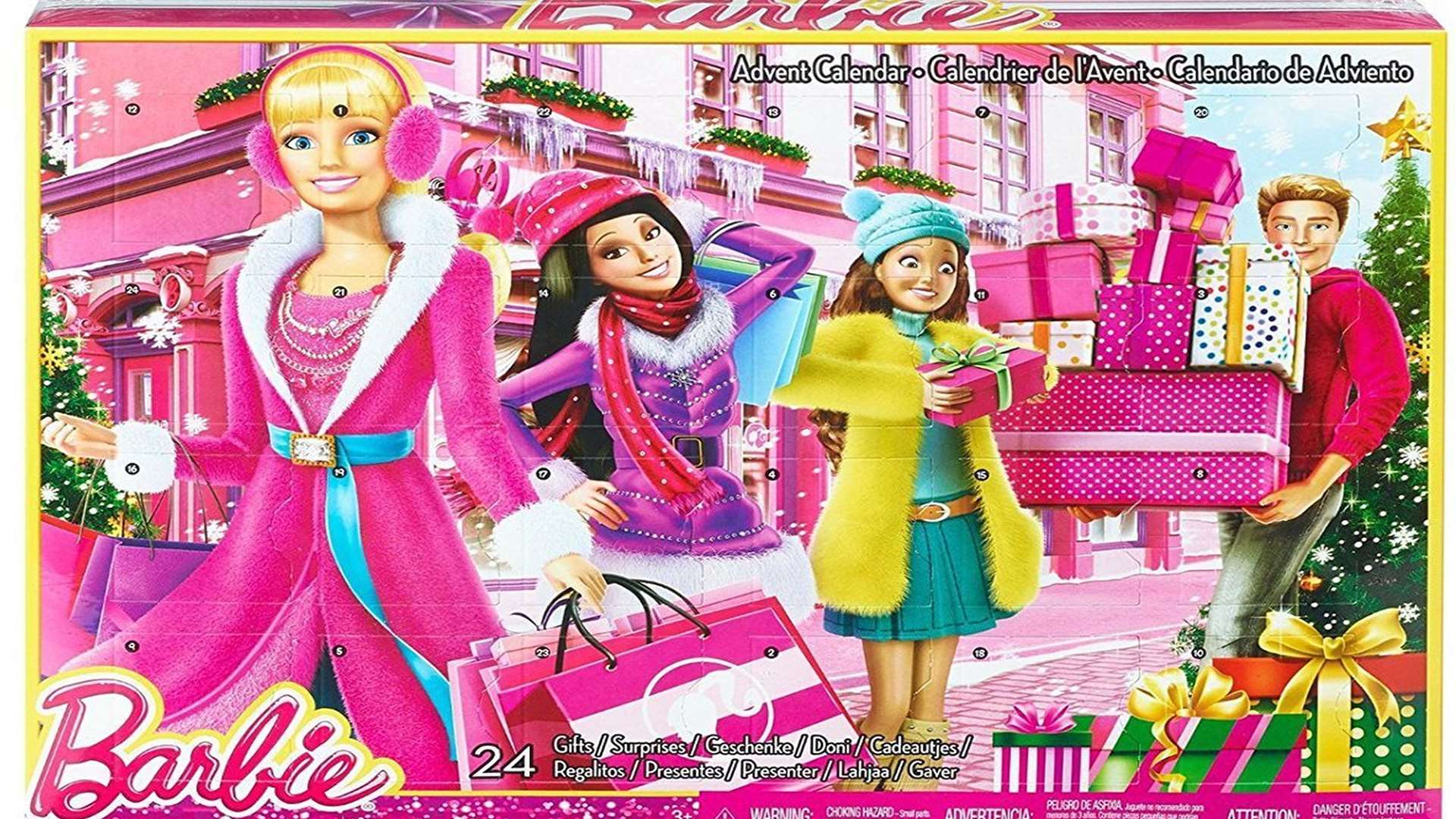 Barbie advent calendar with clothes and jewellery, Amazon, £14.99