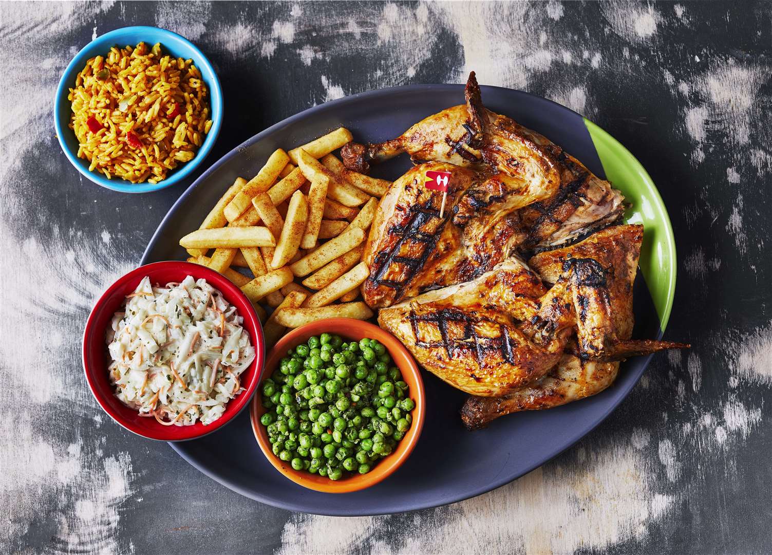 The full platter from Nando's. Picture: Nando's UK