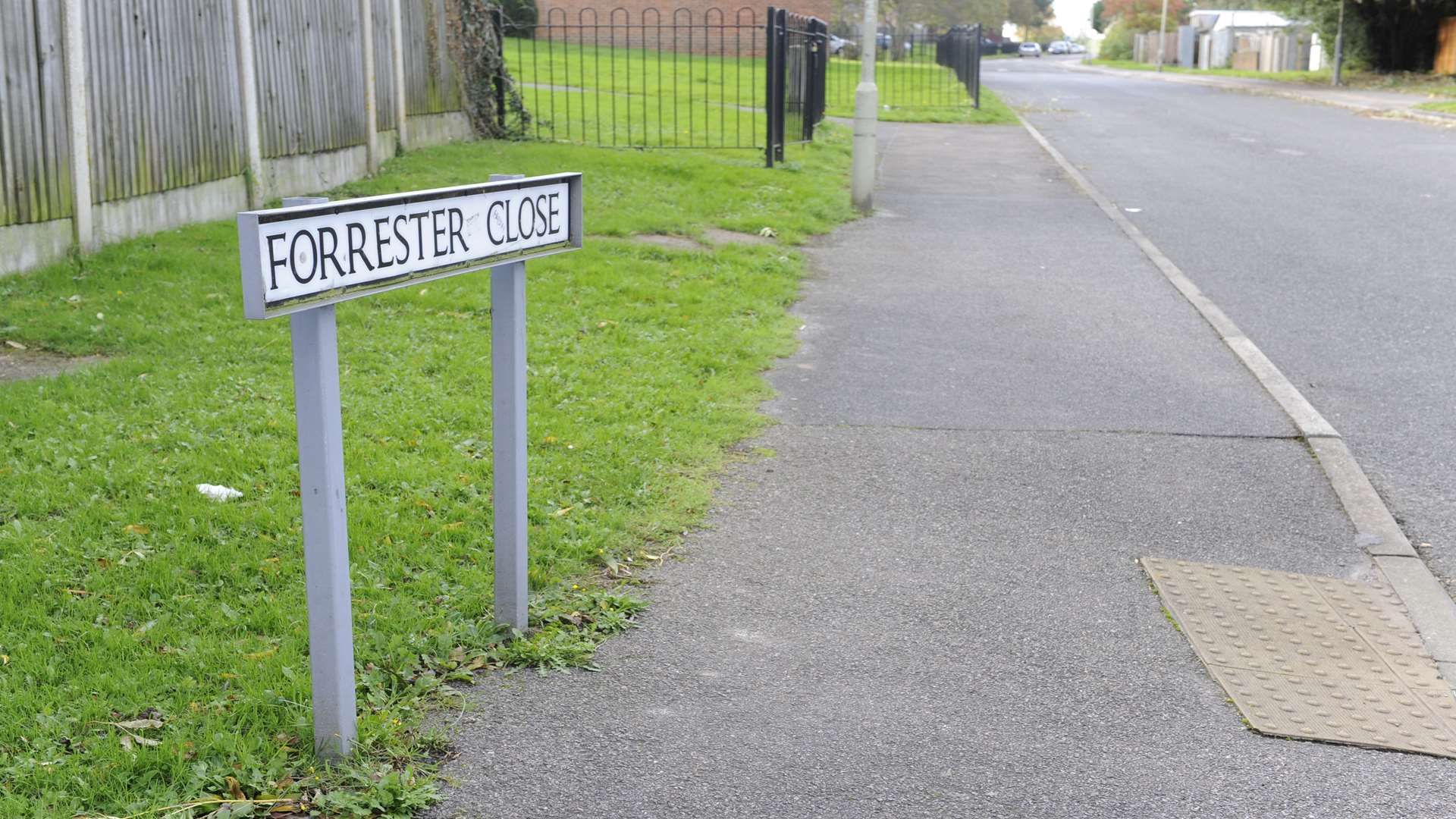 Forrester Close where the attack took place.