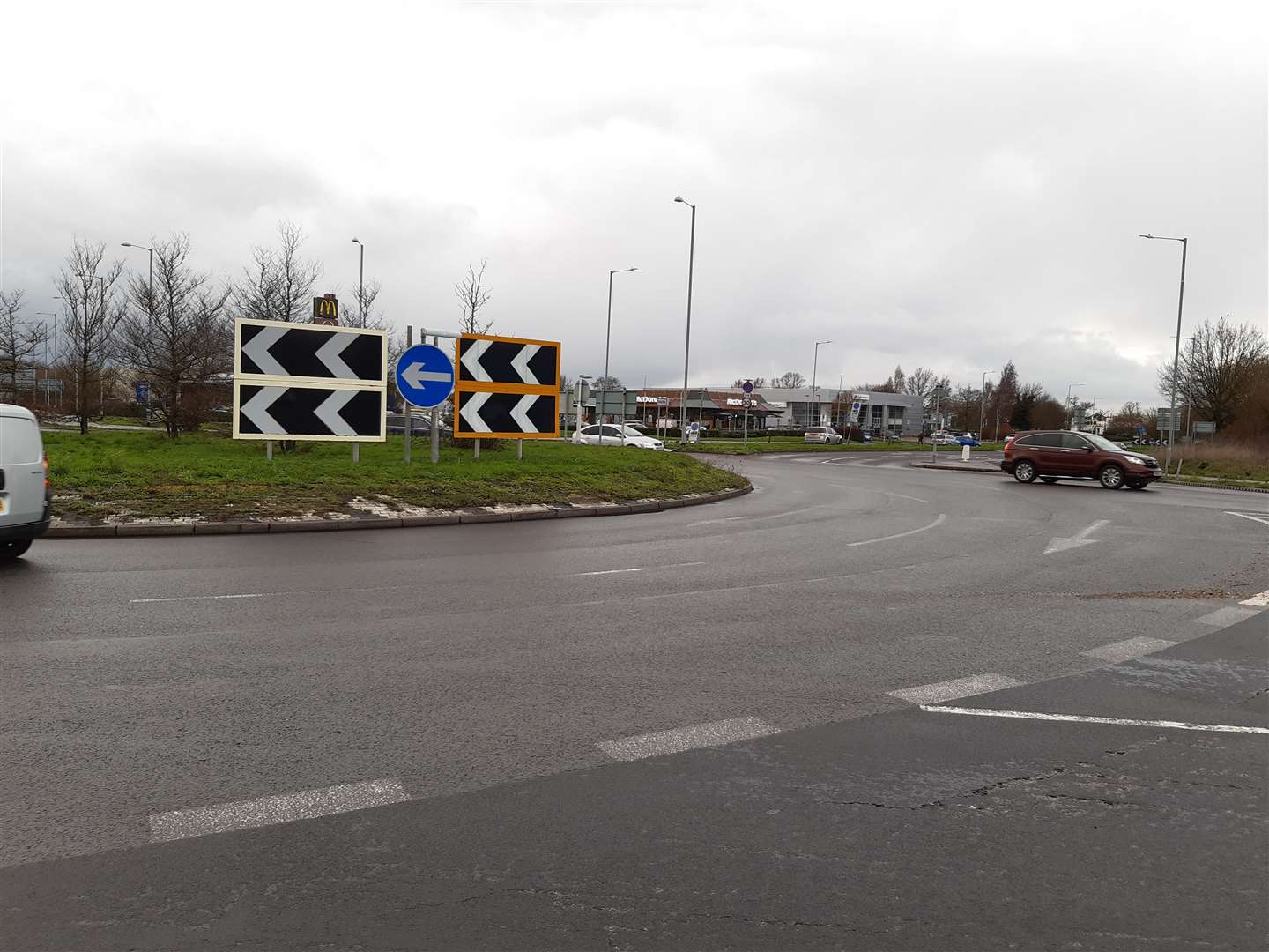How the Orbital Park roundabout looked before