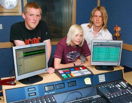 Young rockers, from left, Richard Spanton, 15, from Margate, Jordan Baker, 14, from Broomfield, Herne Bay, and Jack McGowen, 17, from Margate, whose band Purity has made it through to the national finals of Live and Unsigned.