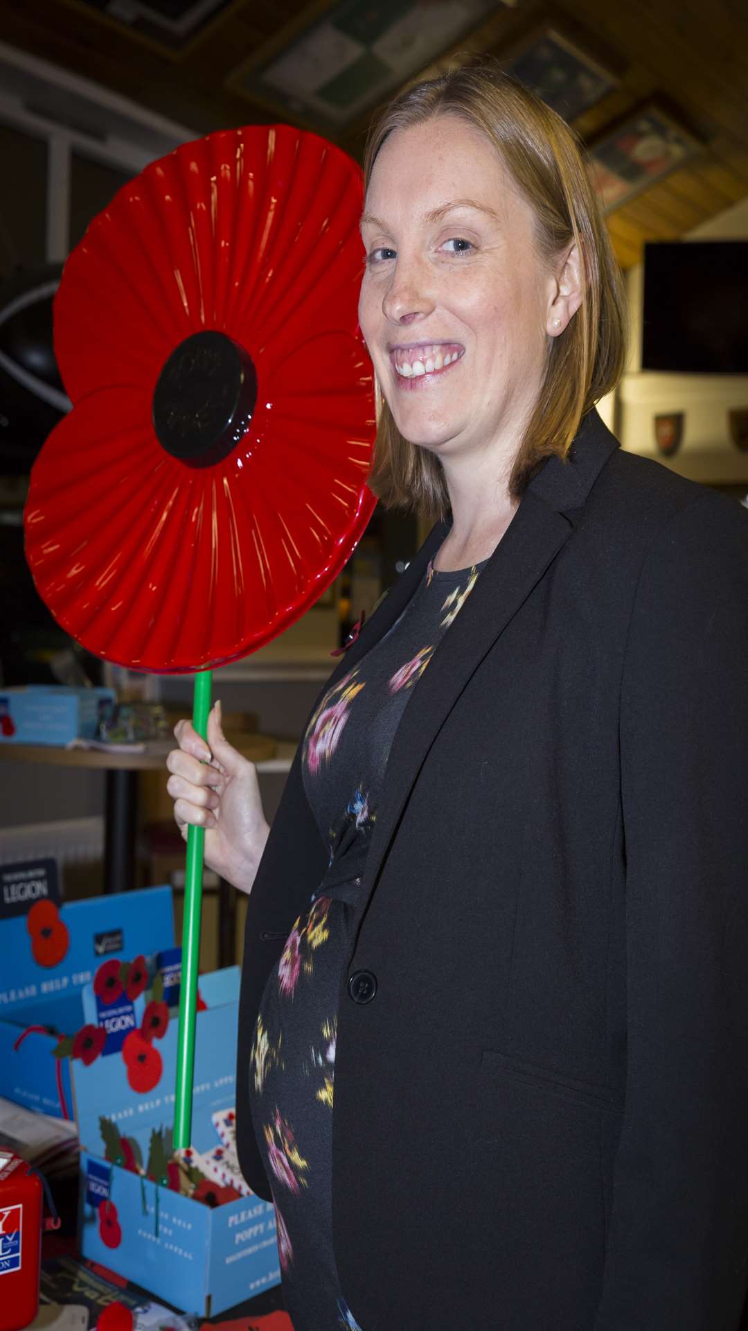 Tracey Crouch MP at a recent Poppy Appeal football match