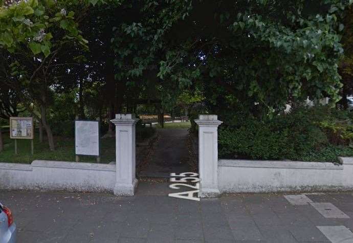 The alleged assault happened in Pierremont Park, Broadstairs. Picture: Google maps