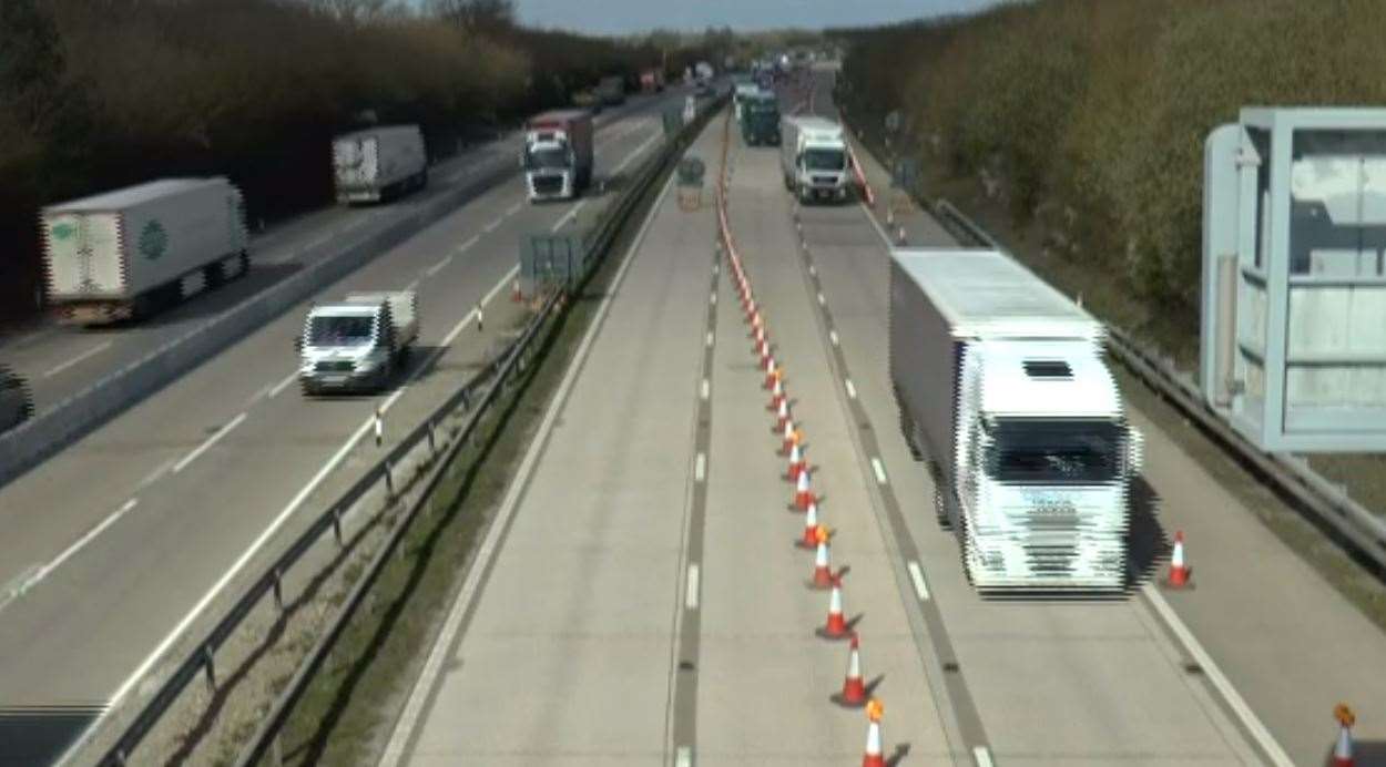 The contraflow system, dubbed Operation Brock, has been put in place on the M20 (8081520)